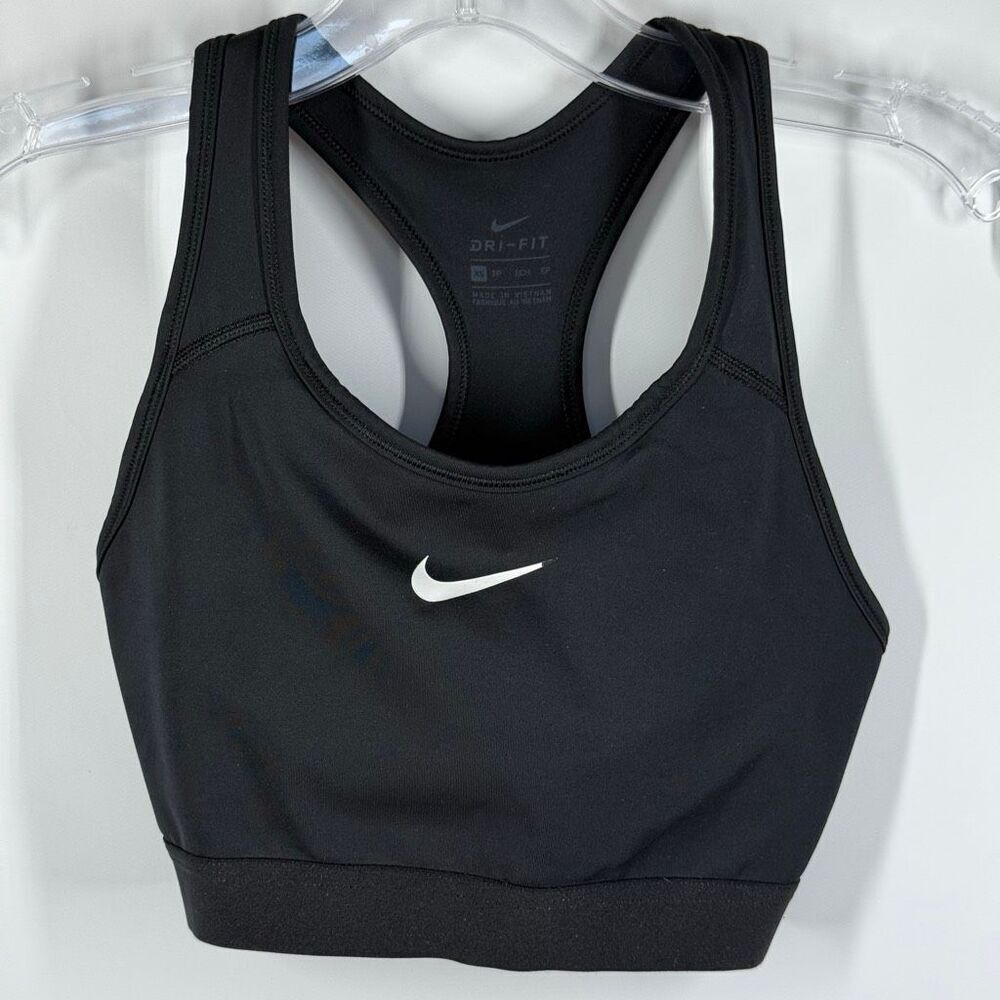 Nike high impact black white sport bra size extra small